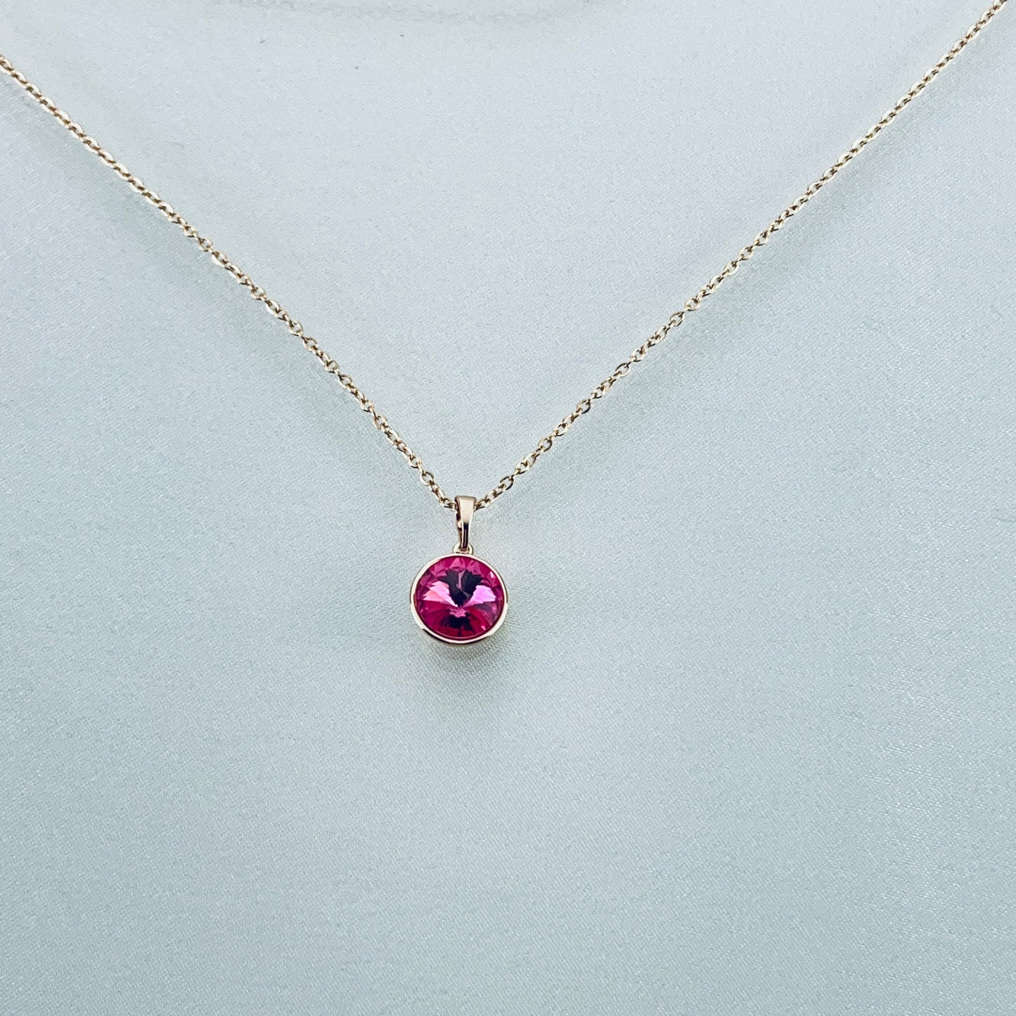 Necklace With Pink Stone