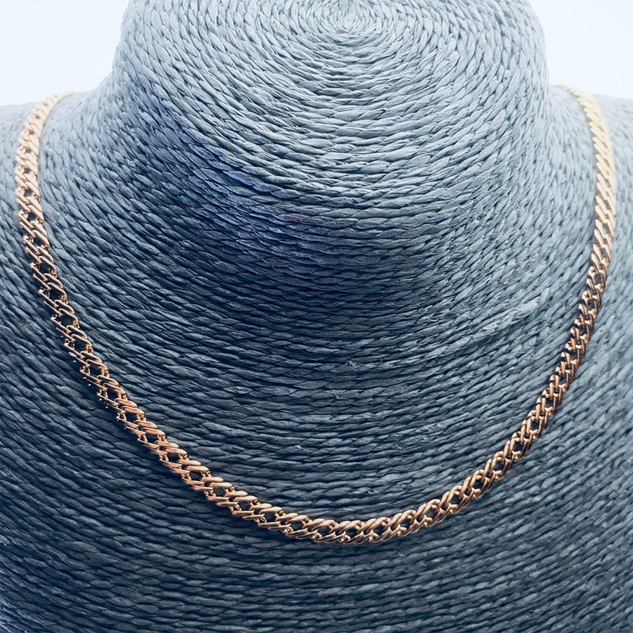 Gold-Plated "Byzantine Labyrinth" Chain Necklace 60cm