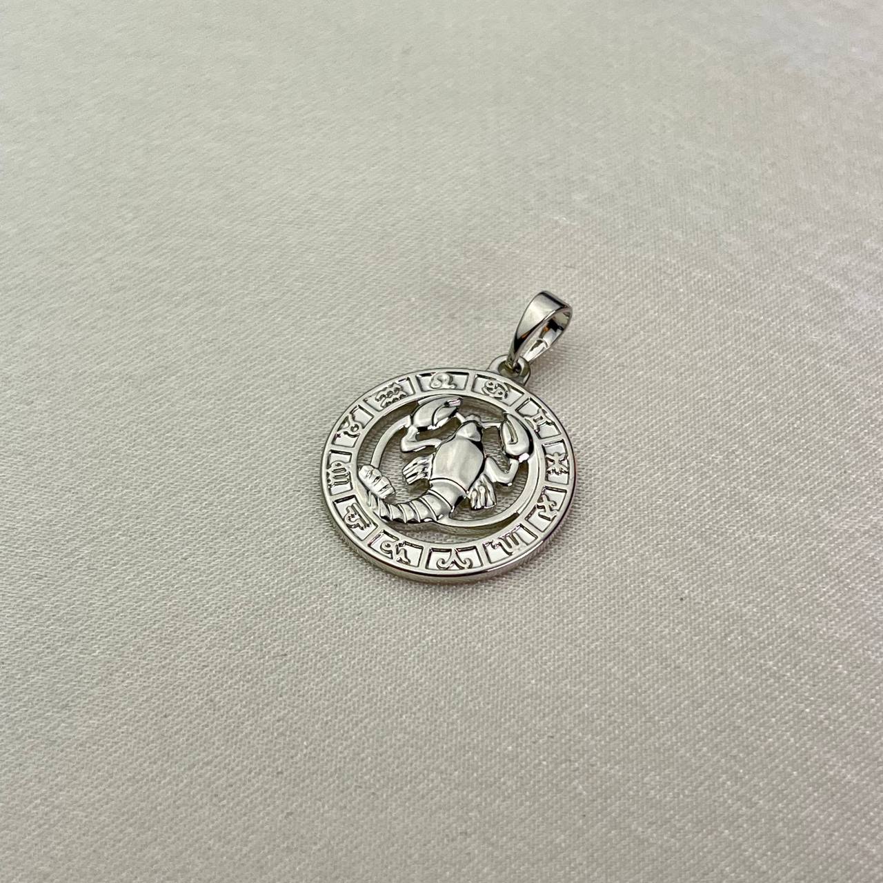 Cancer Zodiac Pendant Silver-Plated