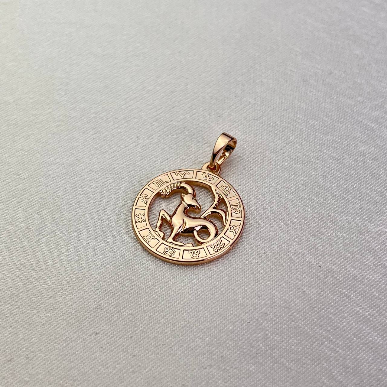 Capricon Zodiac Pendant Gold-Plated