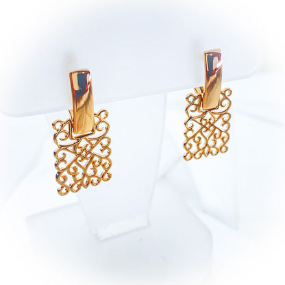 Earrings Golden Lace | beautiquepoint.com