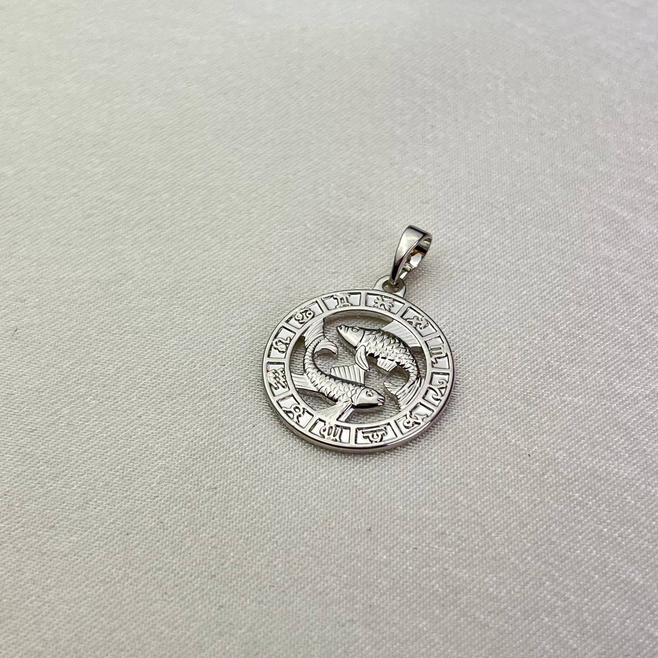 Fish Zodiac Pendant Silver-Plated