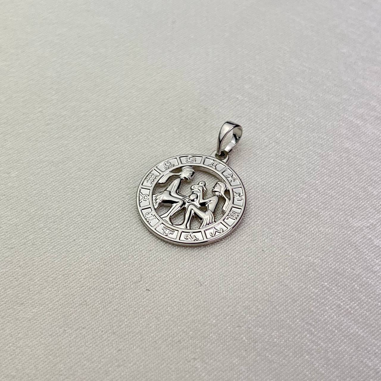 Geminis Zodiac Pendant Silver-Plated