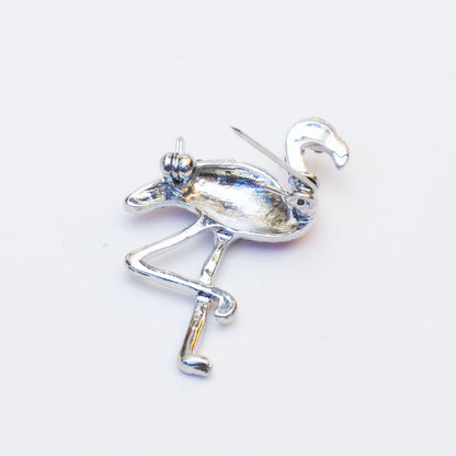 Gemstone Flamingo Brooch | beautiquepoint.com