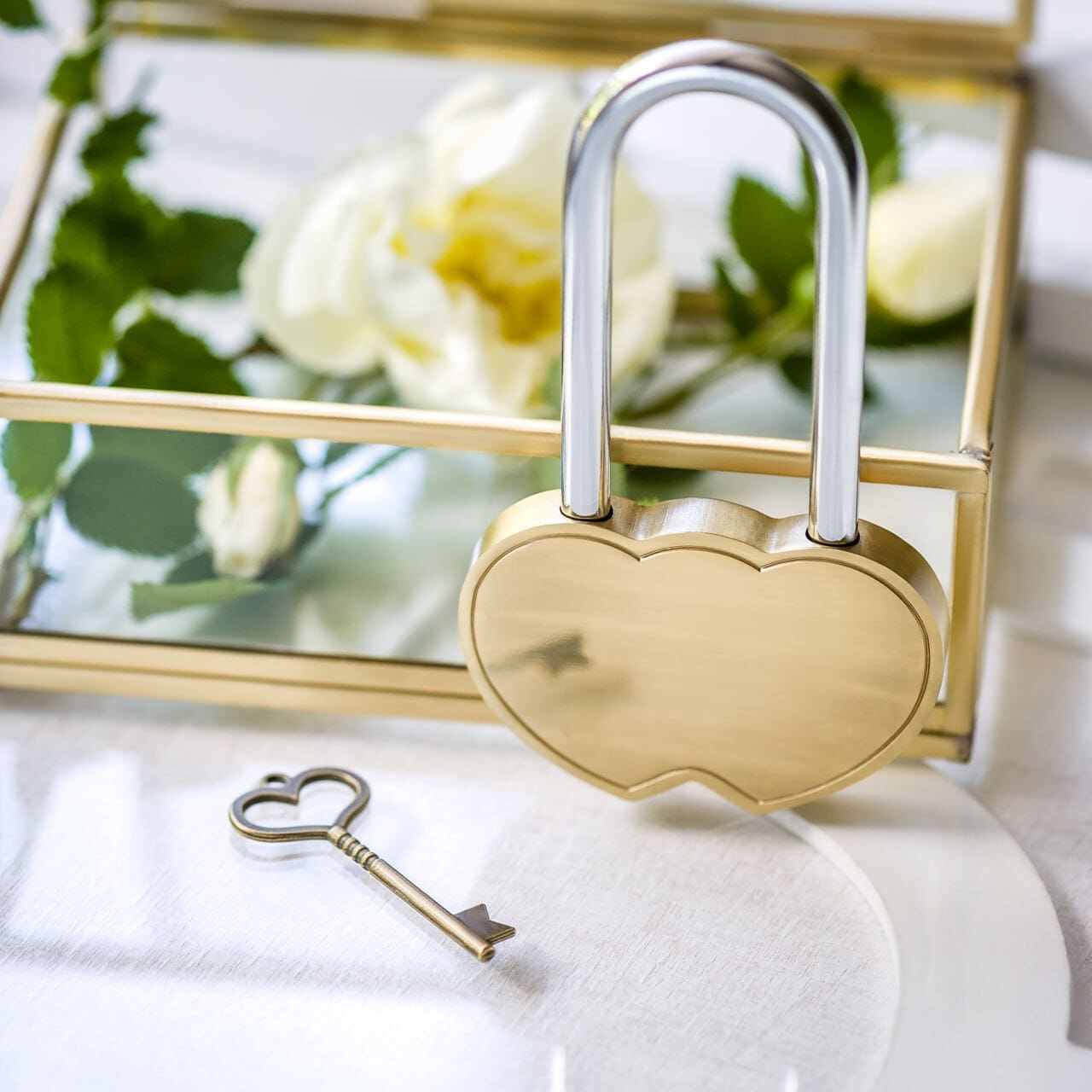 Wedding Love Lock. Not Engraved. With Key