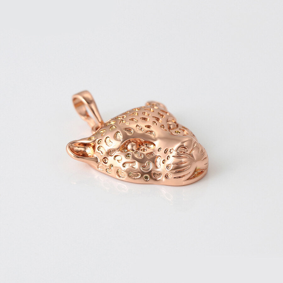 Rose Gold Panther Pendant for women and men. View form side - beautiquepoint.com