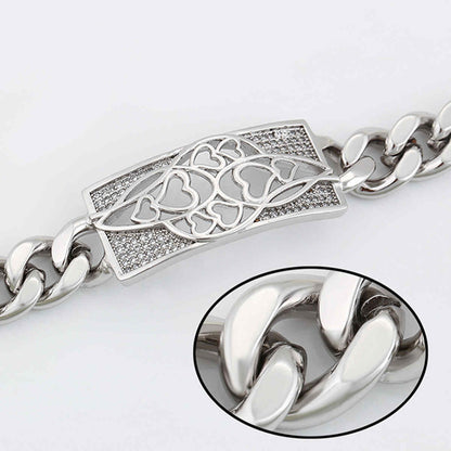 Zoomed Platinum-Plated with crystals for woman - beautiquepoint.com